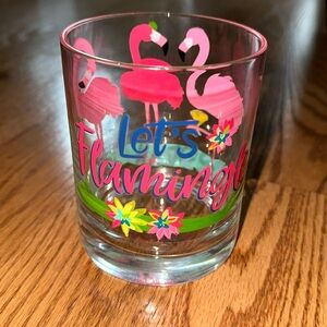 Let’s Flamingle Drinking Glass